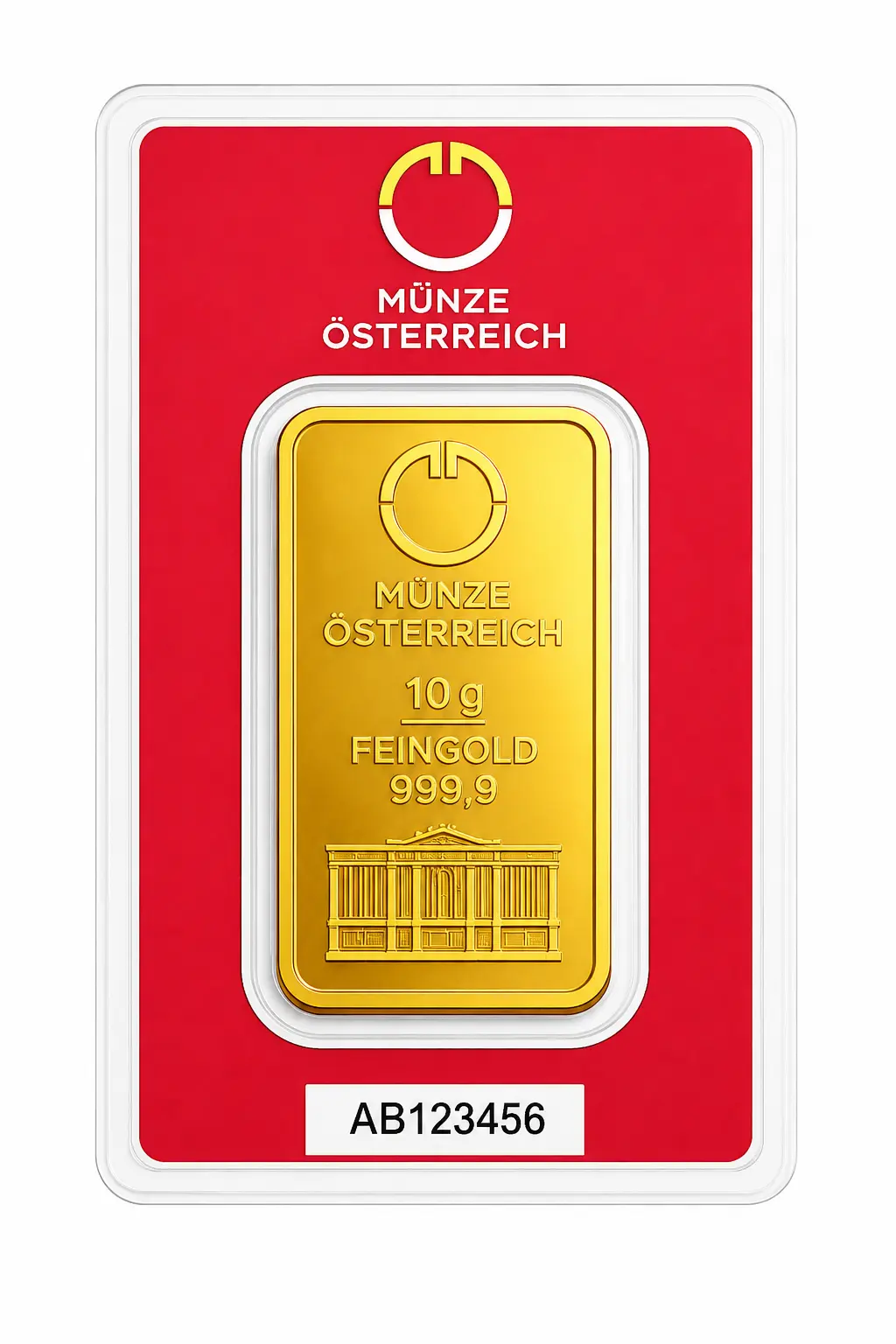 Münze Österreich zlatna pločica 10g